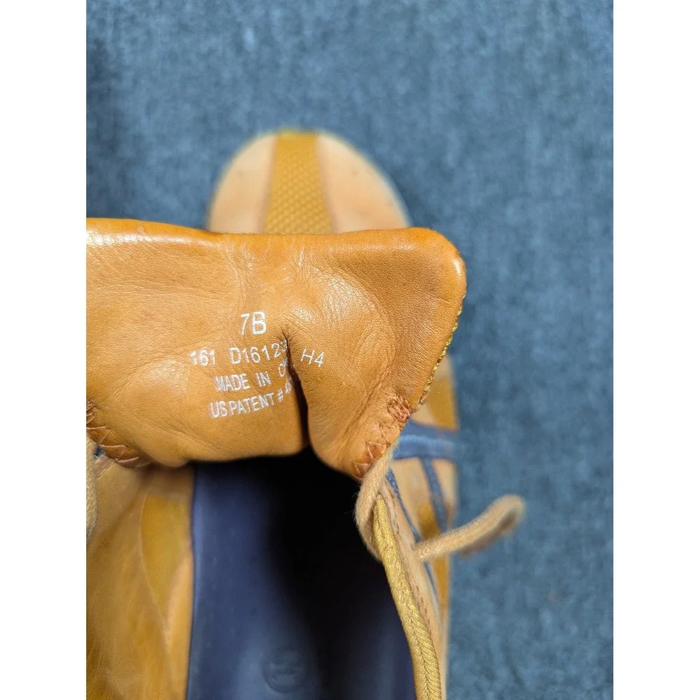 Cole Haan Nike Air Women's 7B Orange Blue Leather Mesh Sneakers Athletic Shoes
